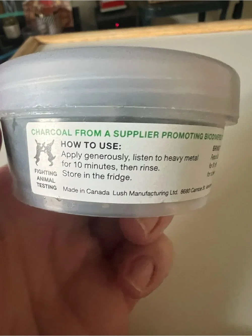 1 LEFT! LUSH Prince of Darkness Fresh Face Mask 2.6 oz
